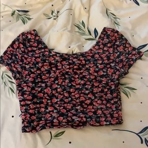 Floral crop top